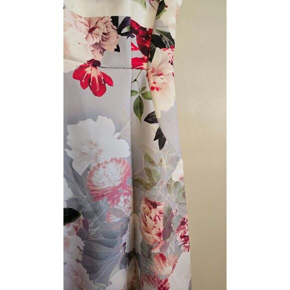 Calvin Klein Floral Fit & Flare Midi Sleeveless Dress Size 6 - Picture 4 of 8